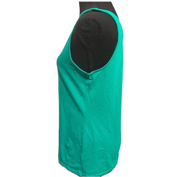 J Jill Perfect Tank Top Large Jungle Green Closet Basic Undershirt - Picture 2 of 5